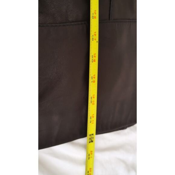 Women's Wilson Leather Jacket Size 2X Black Zip Up Classic Biker Style Coat Moto - Picture 5 of 8